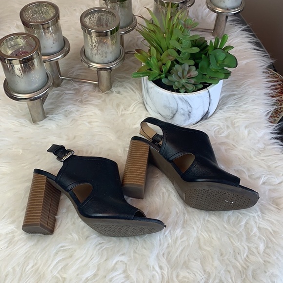 Geox Respira Women’s Audalies Black Open Toe Block Heel Sandals Size 36.5 EU - Picture 4 of 15